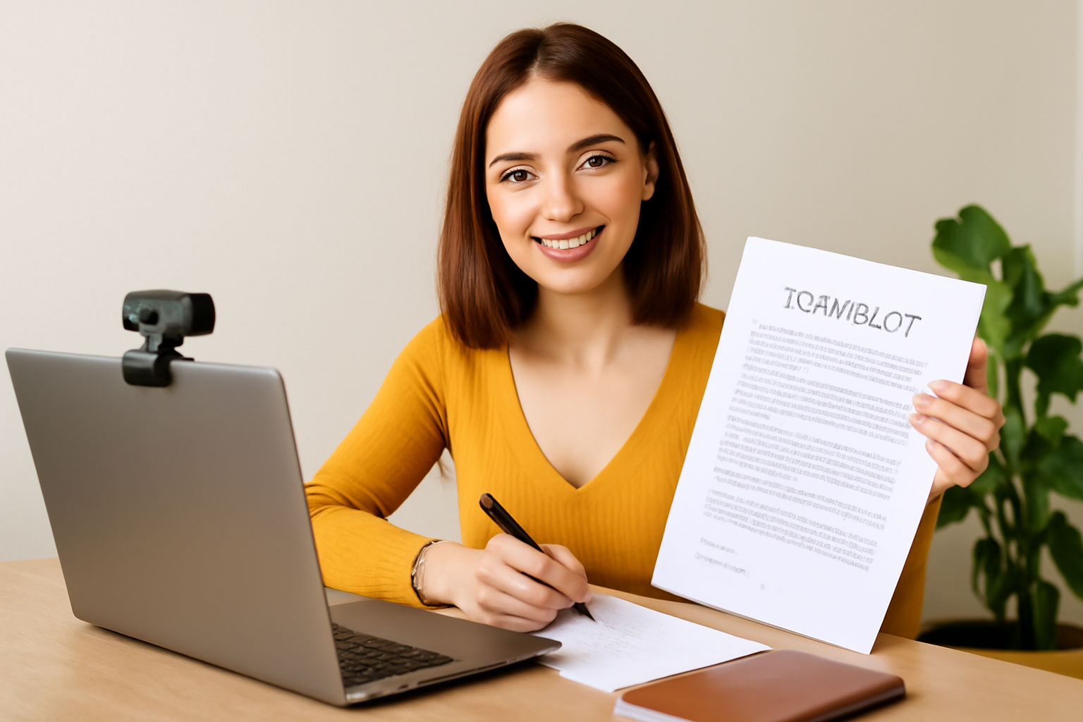 Webcam model contractuele verplichtingen